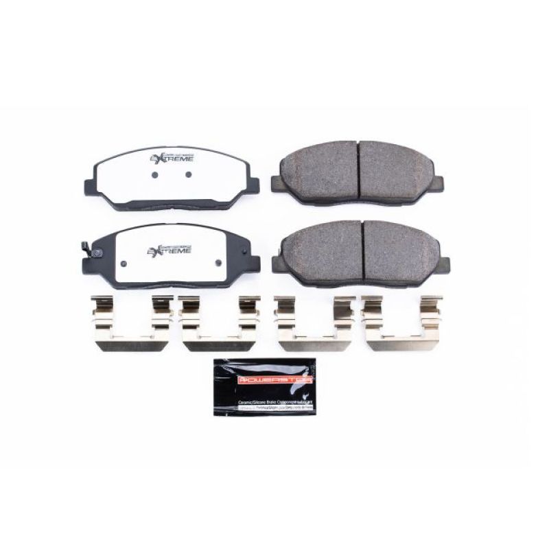 PowerStop - Z26 Performance Carbon-Fiber Ceramic Brake Pads with Hardware Kit