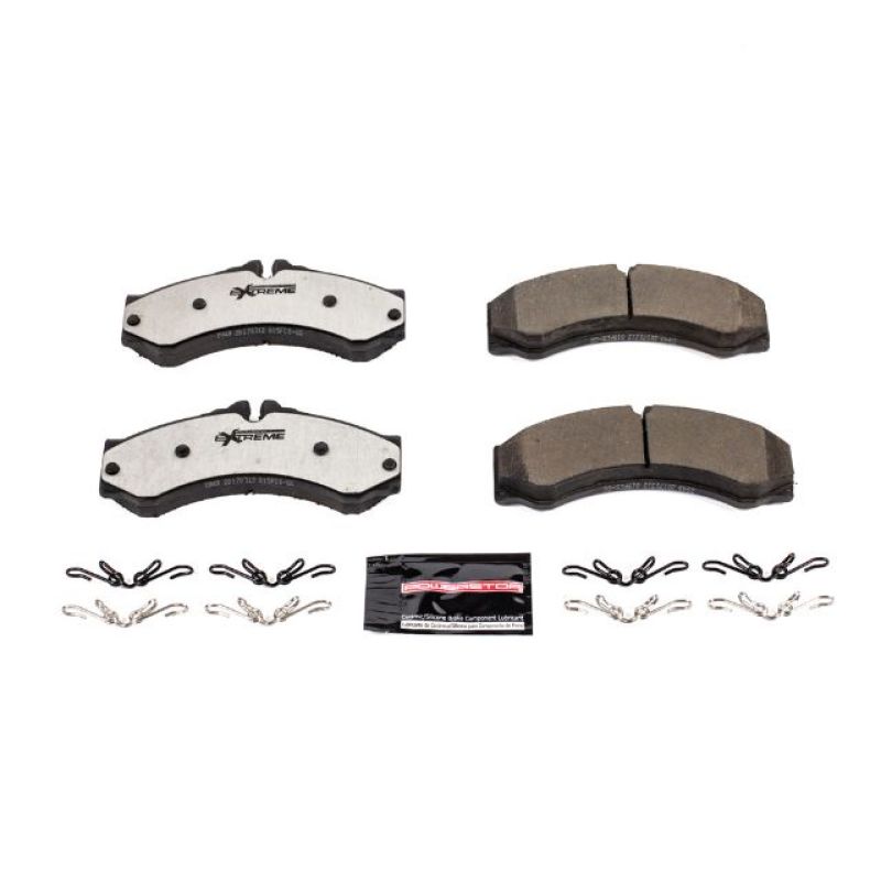 PowerStop - Z36 Truck and SUV Carbon-Fiber Ceramic Brake Pads with Hardware Kit