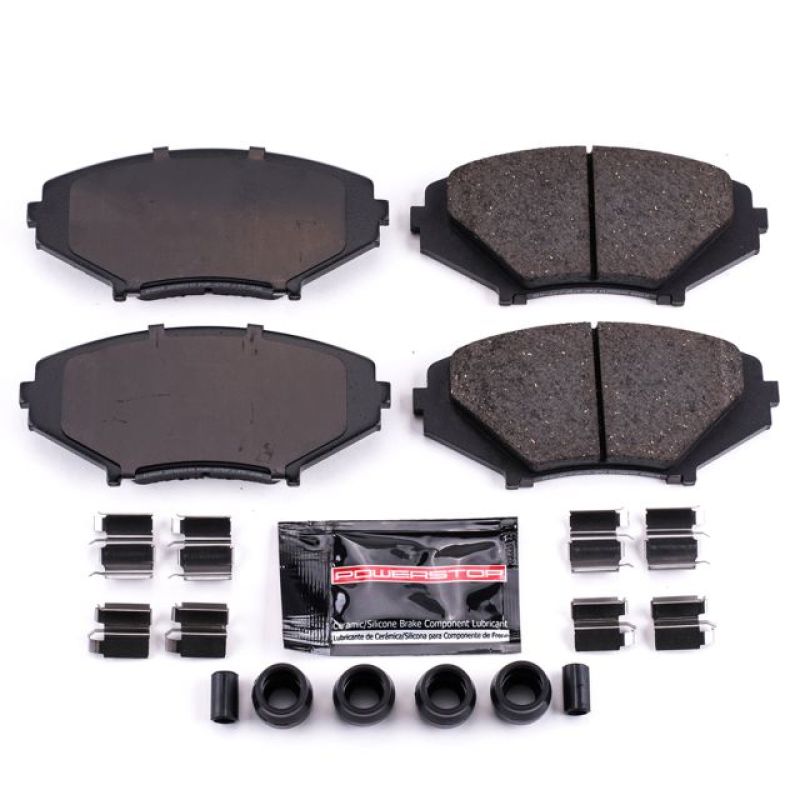 PowerStop - Z23 Daily Driver Carbon-Fiber Ceramic Brake Pads with Hardware Kit