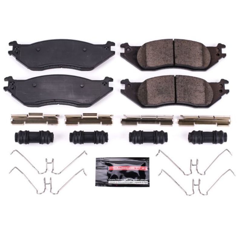 PowerStop - Z23 Daily Driver Carbon-Fiber Ceramic Brake Pads with Hardware Kit