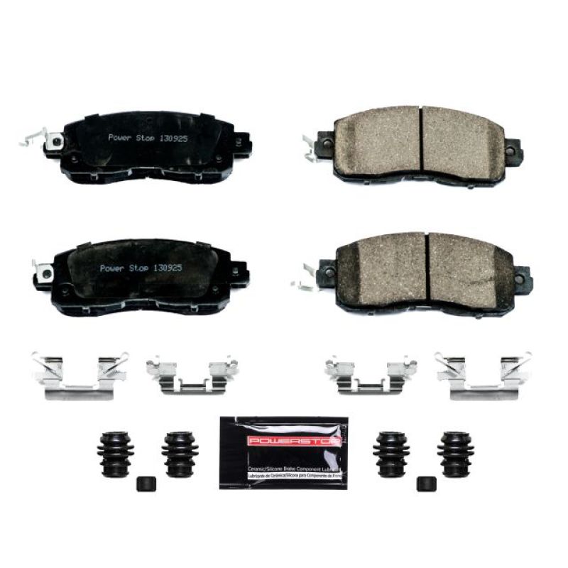 PowerStop - Z23 Daily Driver Carbon-Fiber Ceramic Brake Pads with Hardware Kit