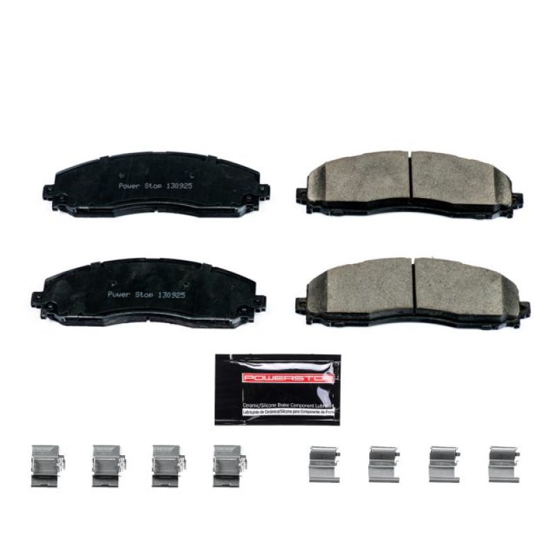 PowerStop - Z23 Daily Driver Carbon-Fiber Ceramic Brake Pads with Hardware Kit