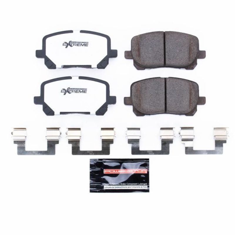 PowerStop - Z26 Performance Carbon-Fiber Ceramic Brake Pads with Hardware Kit