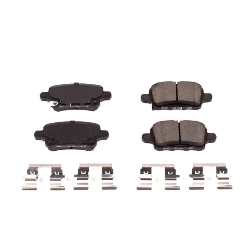 PowerStop - Z23 Daily Driver Carbon-Fiber Ceramic Brake Pads with Hardware Kit