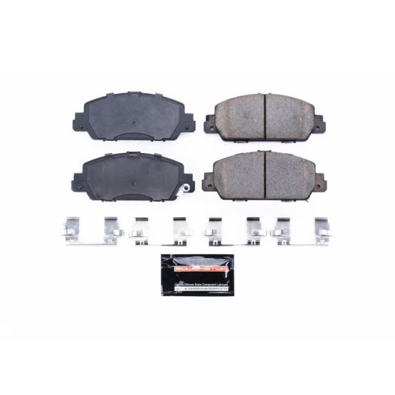 PowerStop - Z23 Daily Driver Carbon-Fiber Ceramic Brake Pads with Hardware Kit