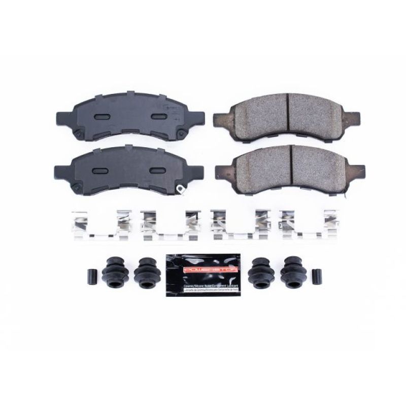 PowerStop - Z23 Daily Driver Carbon-Fiber Ceramic Brake Pads with Hardware Kit