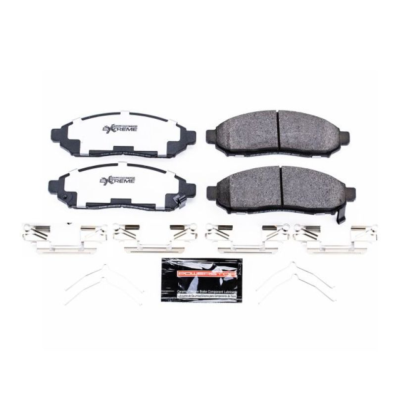 PowerStop - Z36 Truck and SUV Carbon-Fiber Ceramic Brake Pads with Hardware Kit