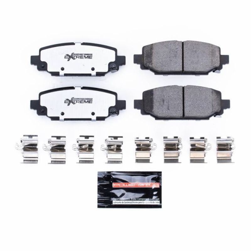 PowerStop - Z36 Truck and SUV Carbon-Fiber Ceramic Brake Pads with Hardware Kit
