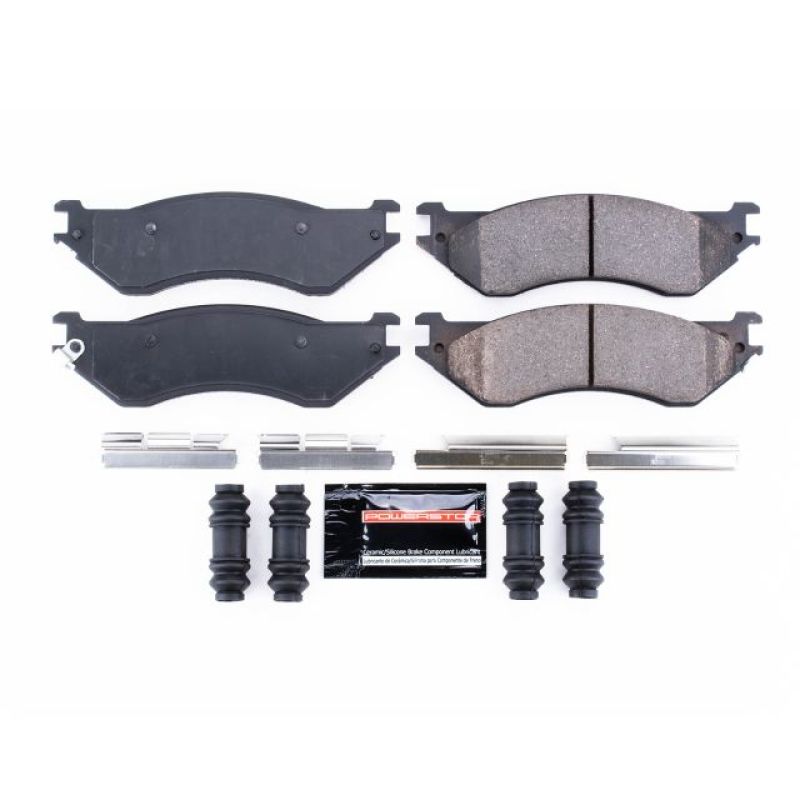 PowerStop - Z23 Daily Driver Carbon-Fiber Ceramic Brake Pads with Hardware Kit