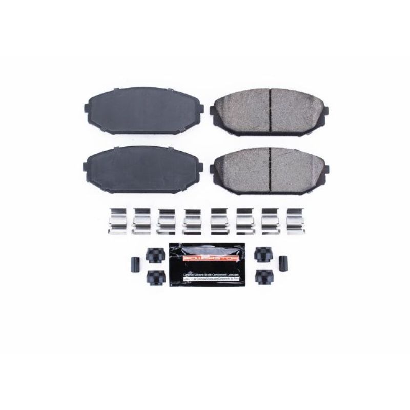 PowerStop - Z23 Daily Driver Carbon-Fiber Ceramic Brake Pads with Hardware Kit