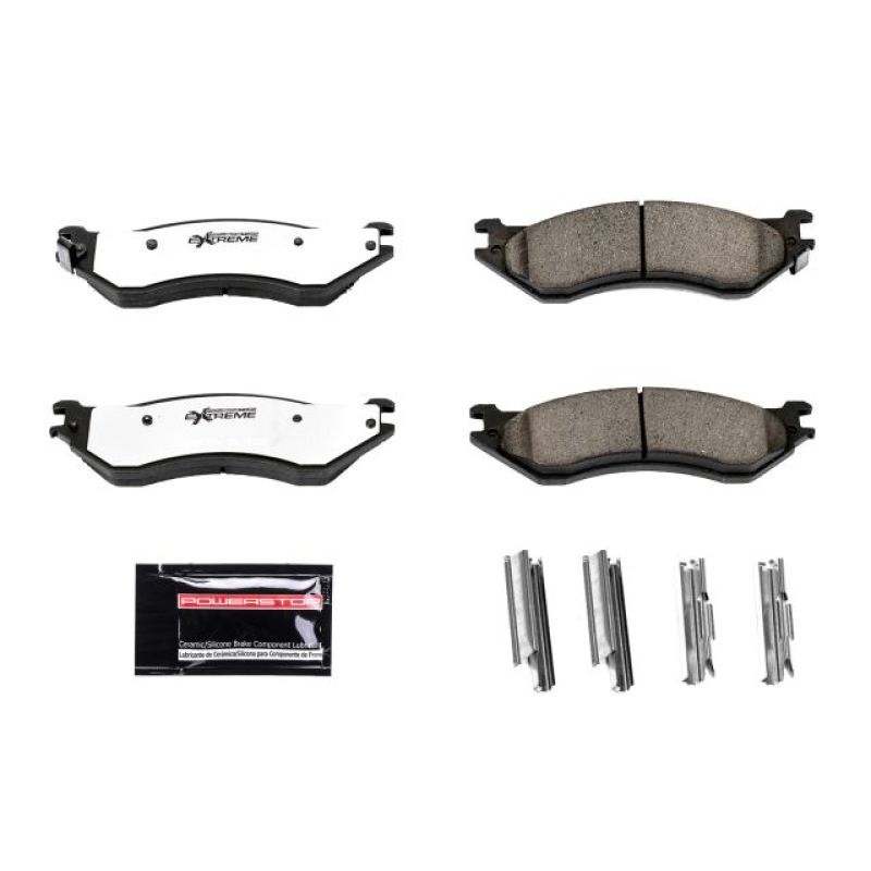 PowerStop - Z36 Truck and SUV Carbon-Fiber Ceramic Brake Pads with Hardware Kit