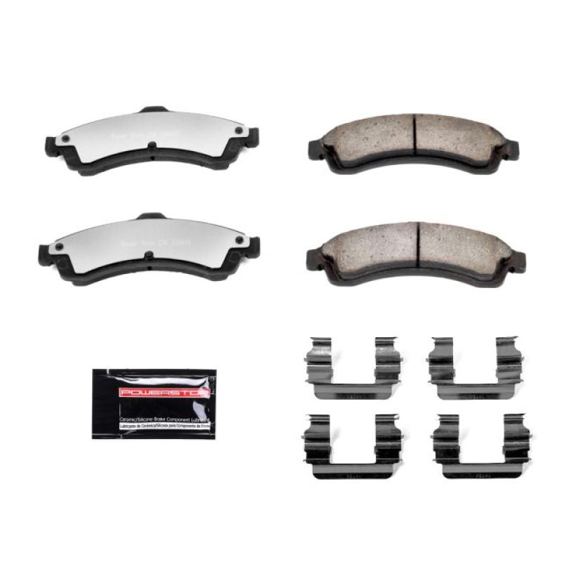 PowerStop - Z36 Truck and SUV Carbon-Fiber Ceramic Brake Pads with Hardware Kit