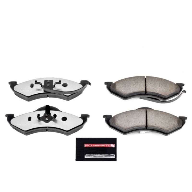 PowerStop - Z36 Truck and SUV Carbon-Fiber Ceramic Brake Pads with Hardware Kit