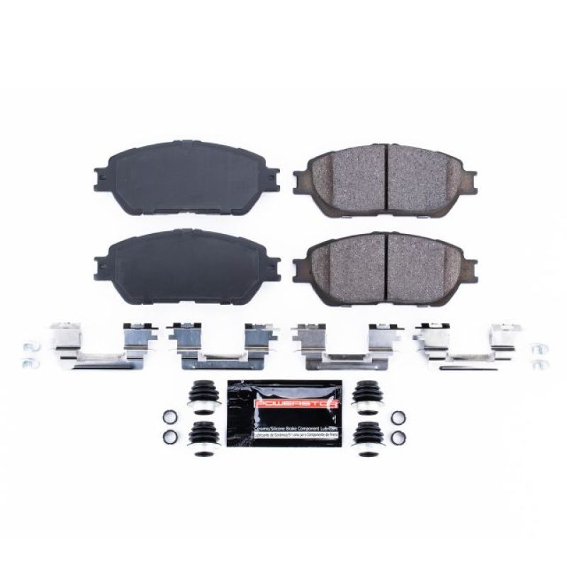 PowerStop - Z23 Daily Driver Carbon-Fiber Ceramic Brake Pads with Hardware Kit