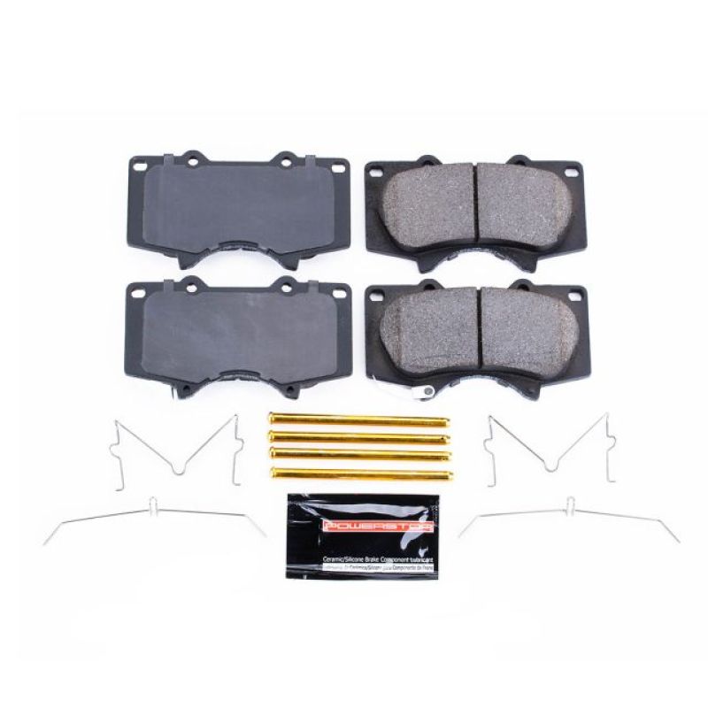 PowerStop - Z23 Daily Driver Carbon-Fiber Ceramic Brake Pads with Hardware Kit