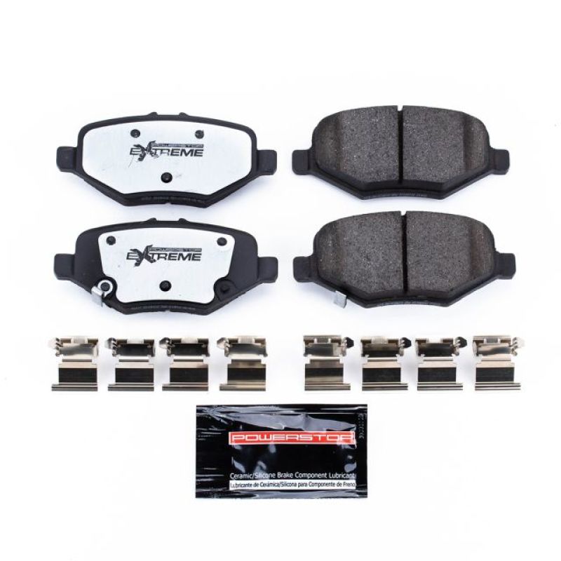 PowerStop - Z36 Truck and SUV Carbon-Fiber Ceramic Brake Pads with Hardware Kit