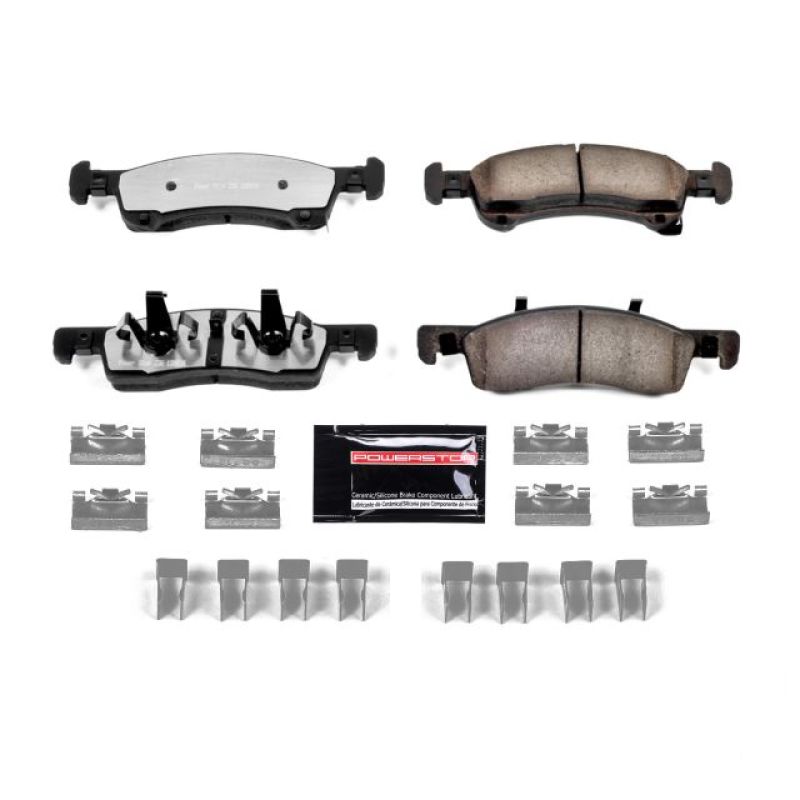 PowerStop - Z36 Truck and SUV Carbon-Fiber Ceramic Brake Pads with Hardware Kit