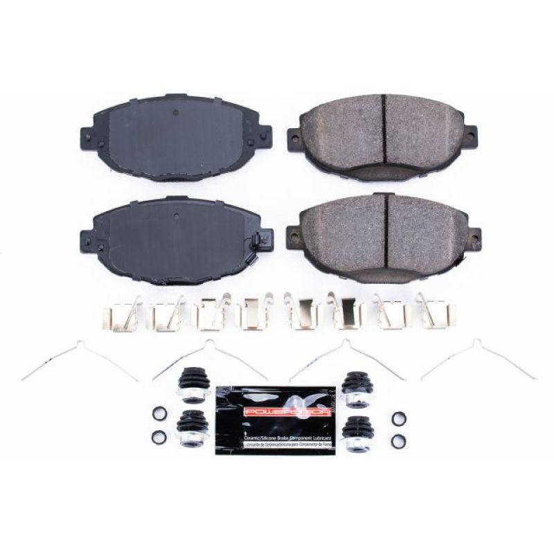 PowerStop - Z23 Daily Driver Carbon-Fiber Ceramic Brake Pads with Hardware Kit