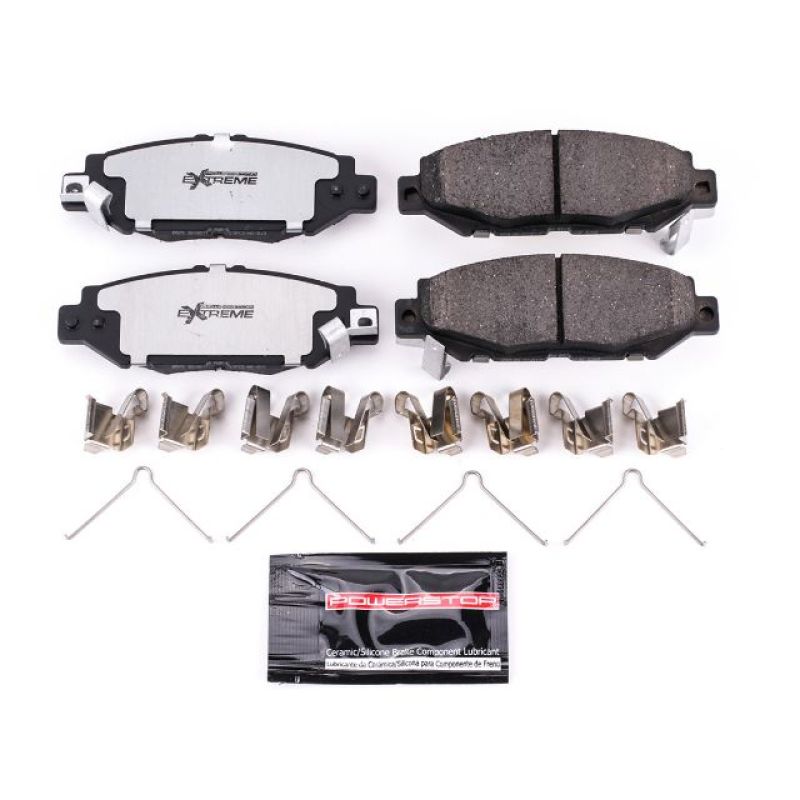 PowerStop - Z26 Performance Carbon-Fiber Ceramic Brake Pads with Hardware Kit