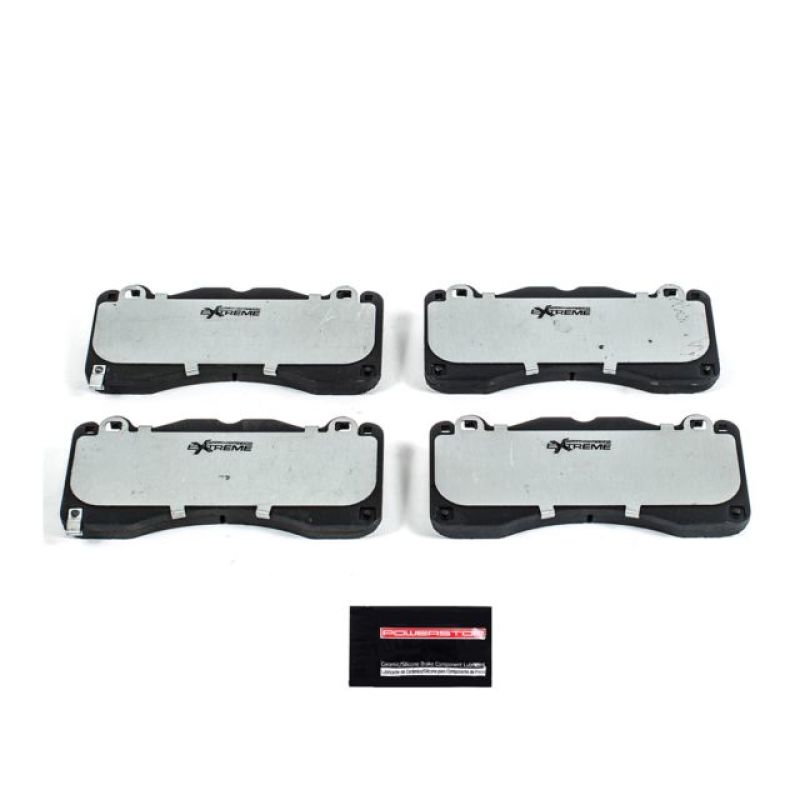 PowerStop - Z26 Performance Carbon-Fiber Ceramic Brake Pads with Hardware Kit