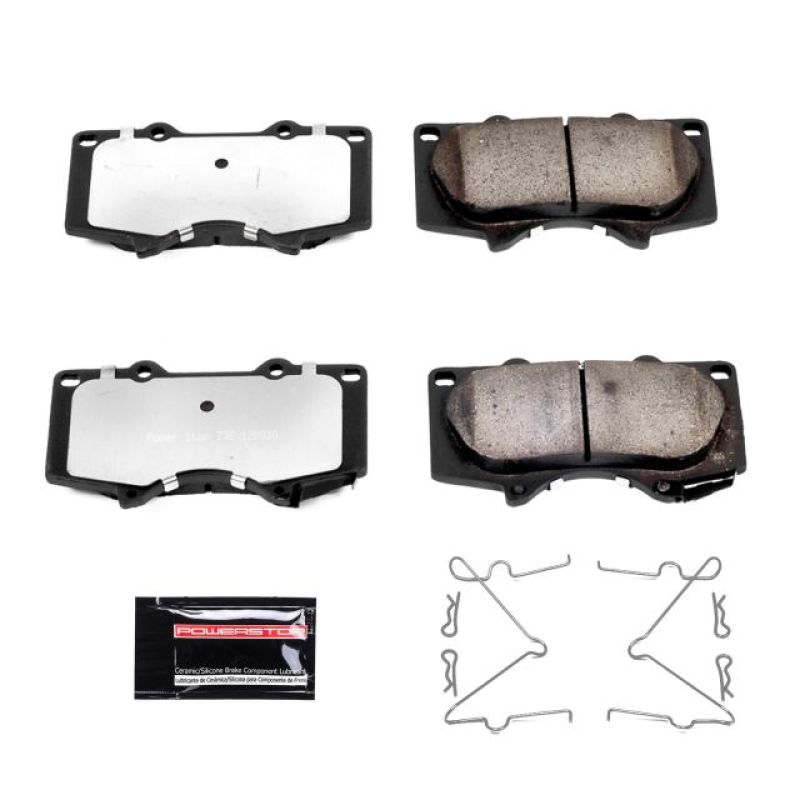 PowerStop - Z36 Truck and SUV Carbon-Fiber Ceramic Brake Pads with Hardware Kit