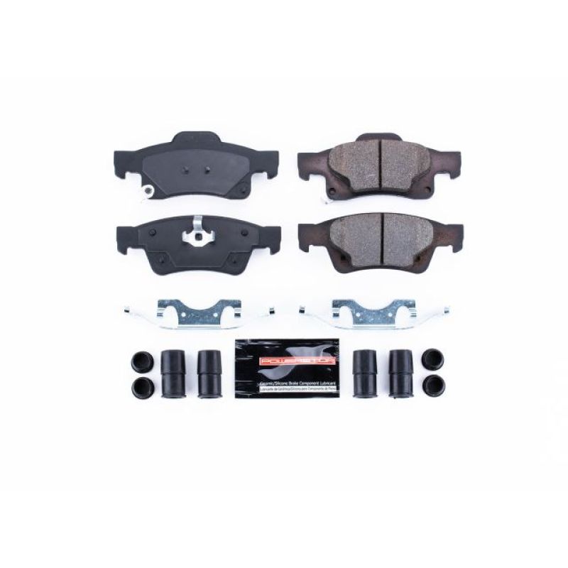 PowerStop - Z23 Daily Driver Carbon-Fiber Ceramic Brake Pads with Hardware Kit