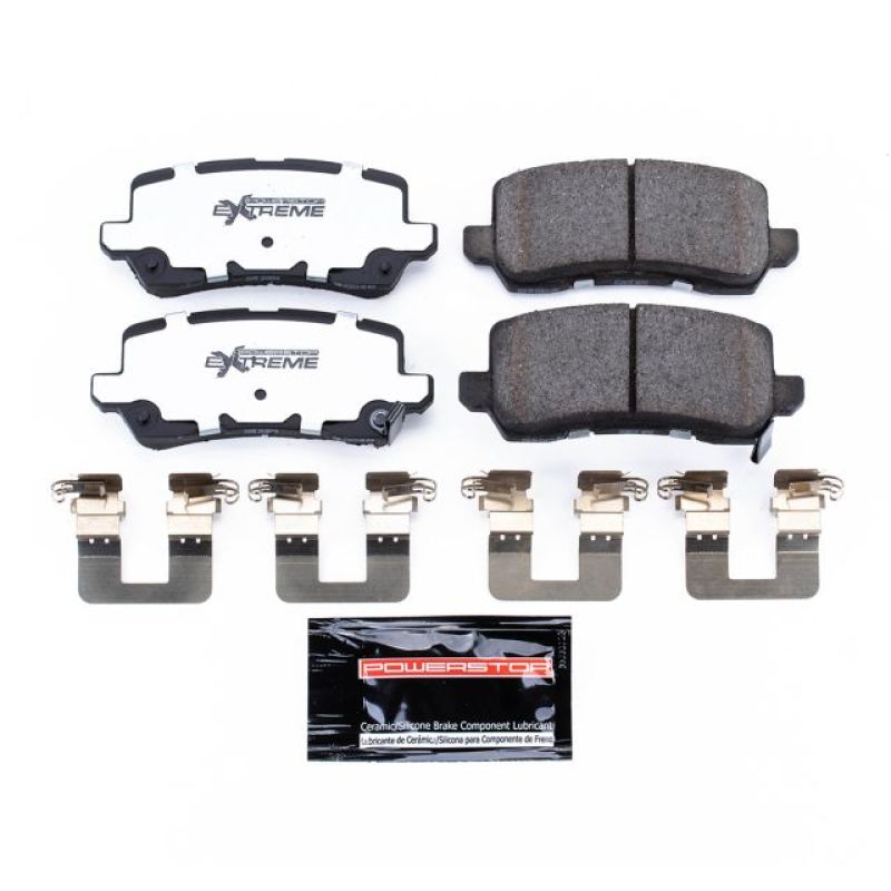 PowerStop - Z26 Performance Carbon-Fiber Ceramic Brake Pads with Hardware Kit