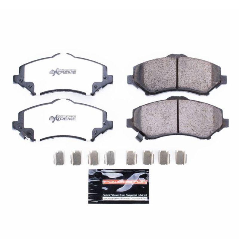 PowerStop - Z36 Truck and SUV Carbon-Fiber Ceramic Brake Pads with Hardware Kit