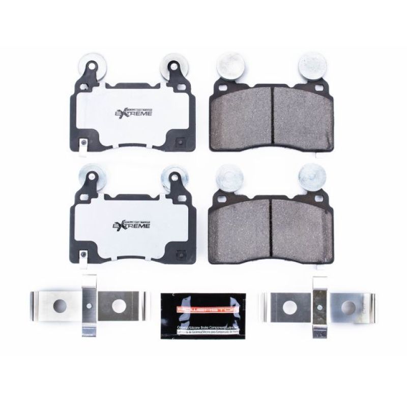 PowerStop - Z26 Performance Carbon-Fiber Ceramic Brake Pads with Hardware Kit