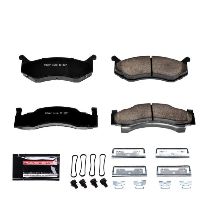 PowerStop - Z23 Daily Driver Carbon-Fiber Ceramic Brake Pads with Hardware Kit