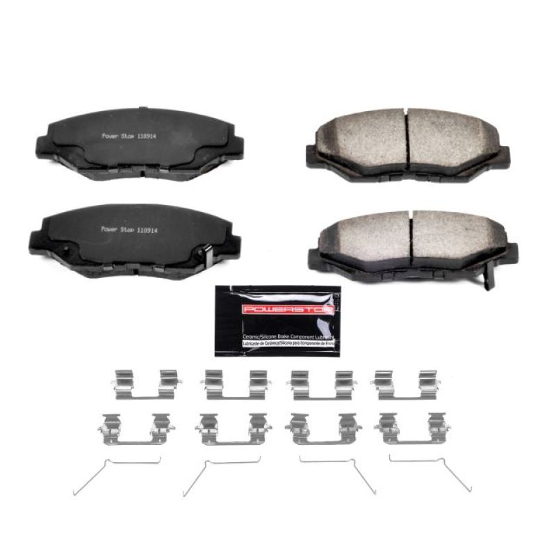 PowerStop - Z36 Truck and SUV Carbon-Fiber Ceramic Brake Pads with Hardware Kit
