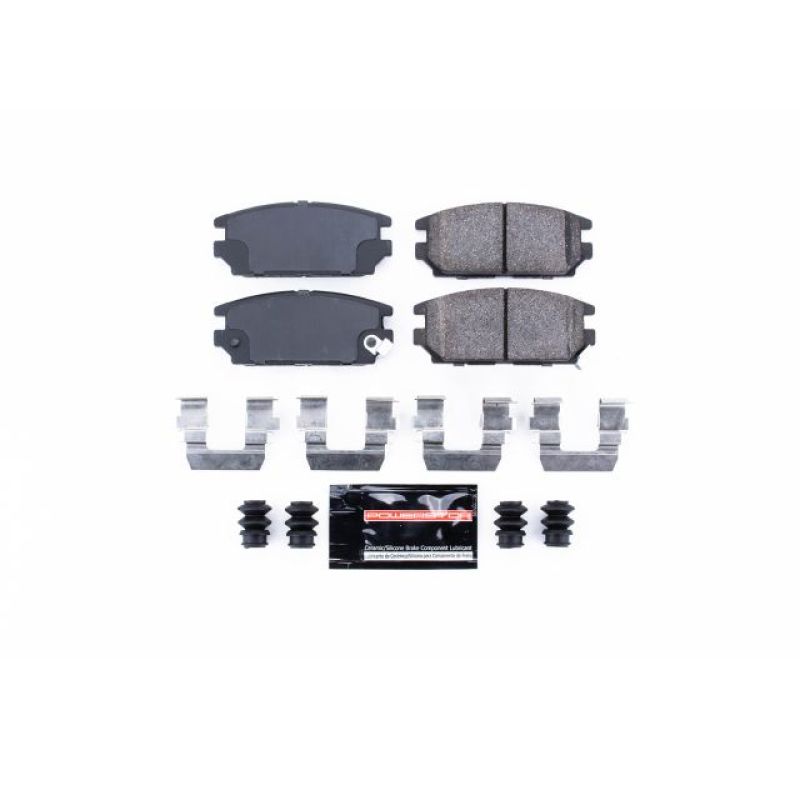 PowerStop - Z23 Daily Driver Carbon-Fiber Ceramic Brake Pads with Hardware Kit