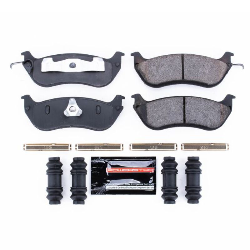 PowerStop - Z23 Daily Driver Carbon-Fiber Ceramic Brake Pads with Hardware Kit
