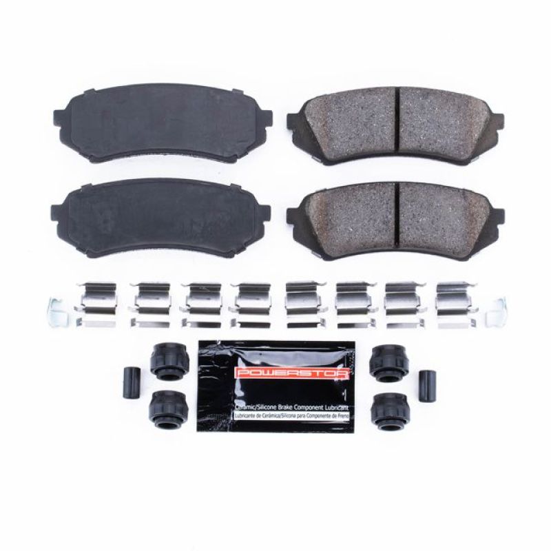 PowerStop - Z23 Daily Driver Carbon-Fiber Ceramic Brake Pads with Hardware Kit