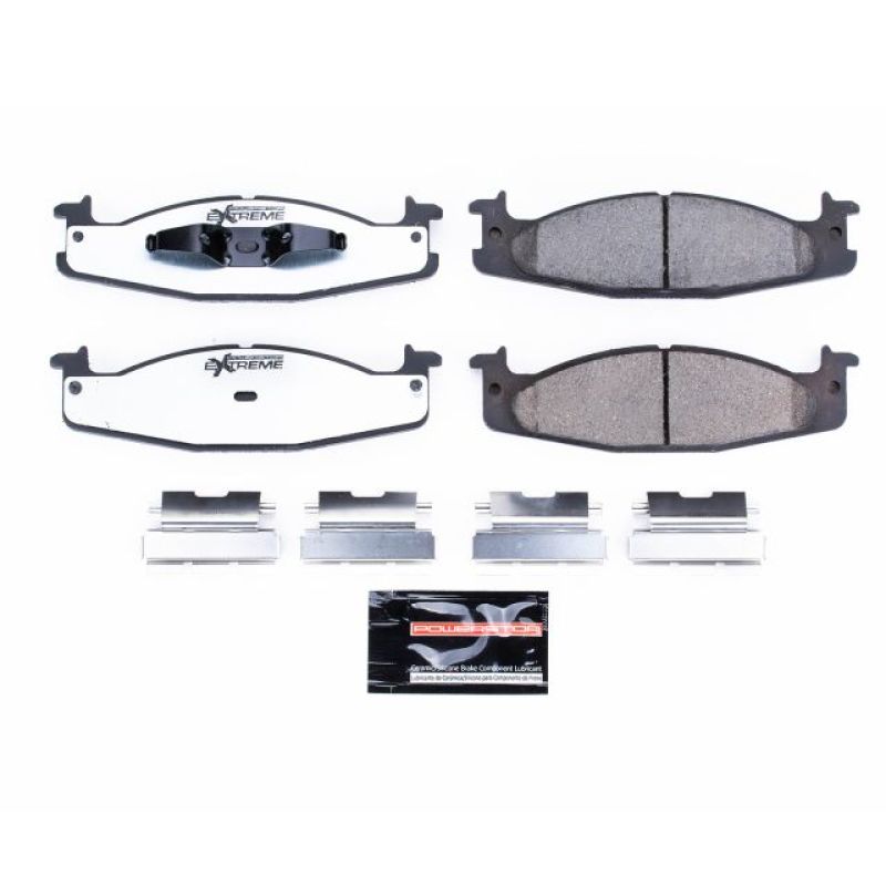 PowerStop - Z36 Truck and SUV Carbon-Fiber Ceramic Brake Pads with Hardware Kit
