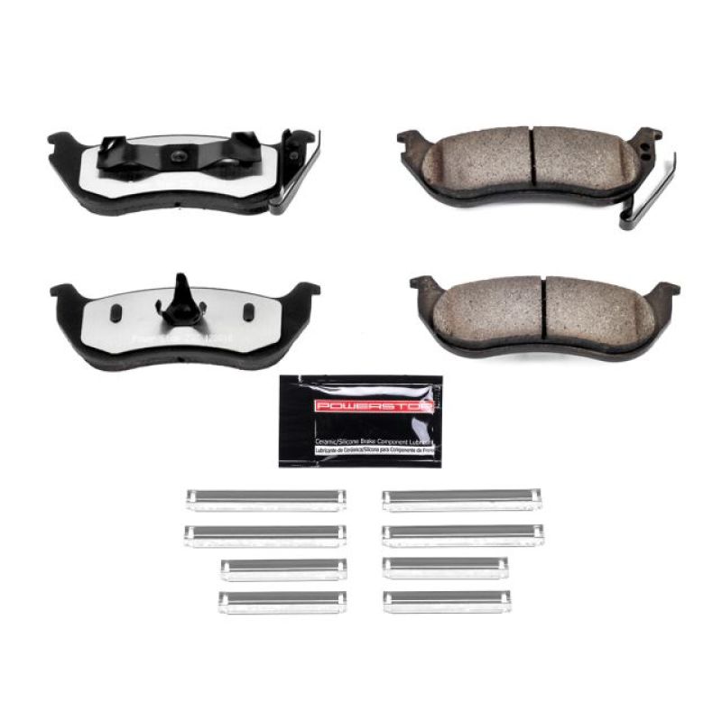 PowerStop - Z36 Truck and SUV Carbon-Fiber Ceramic Brake Pads with Hardware Kit