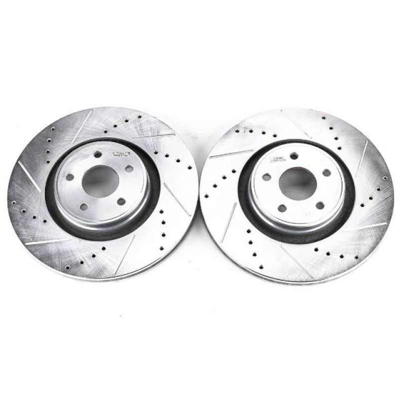 Power Stop 13-18 Ford Focus Front Evolution Drilled & Slotted Rotors - Pair