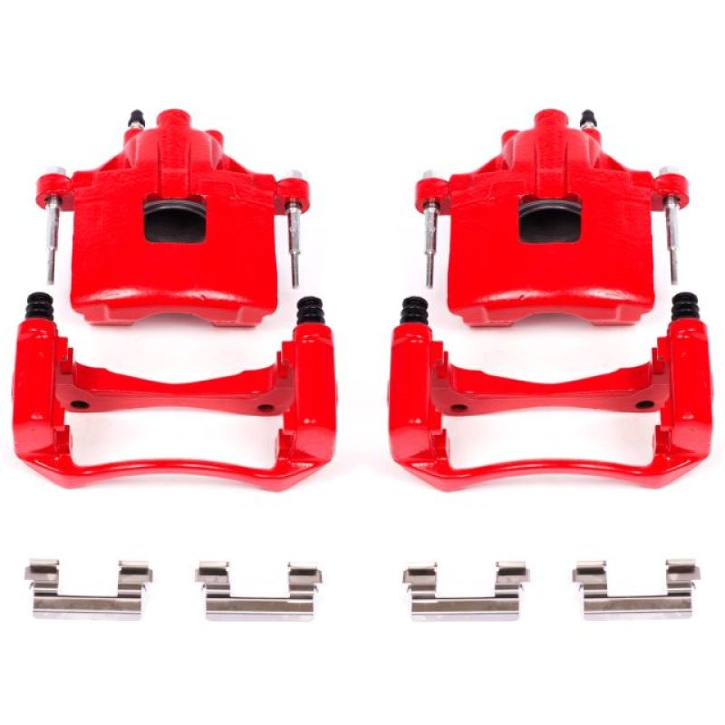 Power Stop 00-05 Buick LeSabre Front Red Calipers w/Brackets - Pair