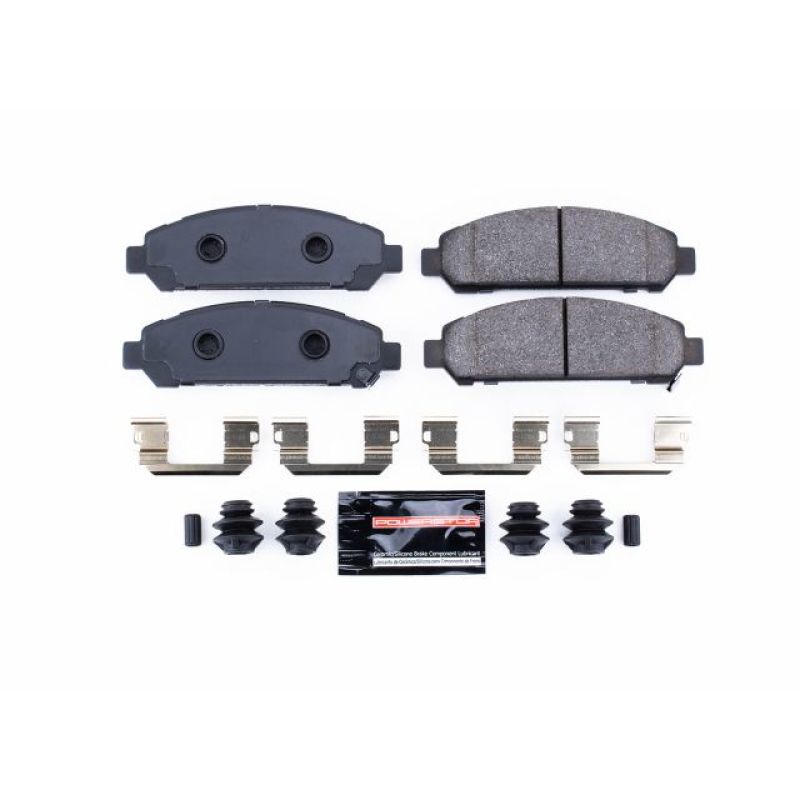 PowerStop - Z23 Daily Driver Carbon-Fiber Ceramic Brake Pads with Hardware Kit