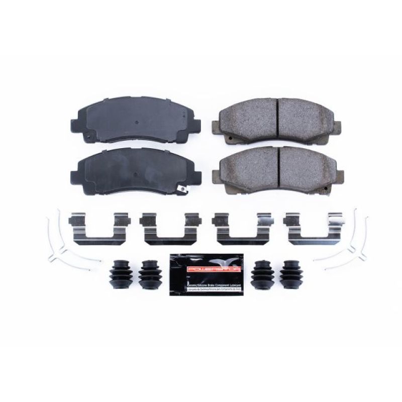 PowerStop - Z23 Daily Driver Carbon-Fiber Ceramic Brake Pads with Hardware Kit