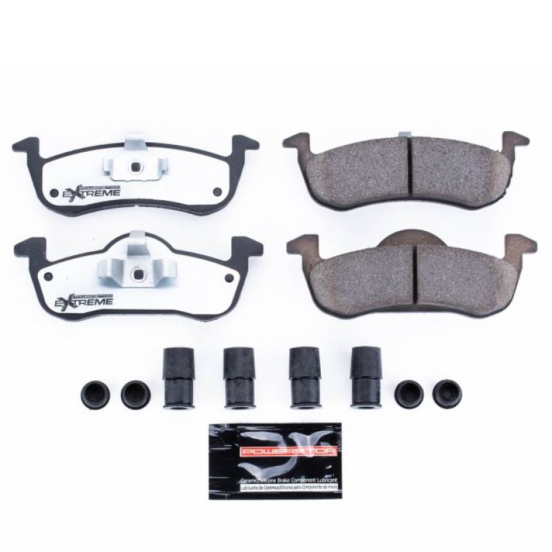 PowerStop - Z36 Truck and SUV Carbon-Fiber Ceramic Brake Pads with Hardware Kit