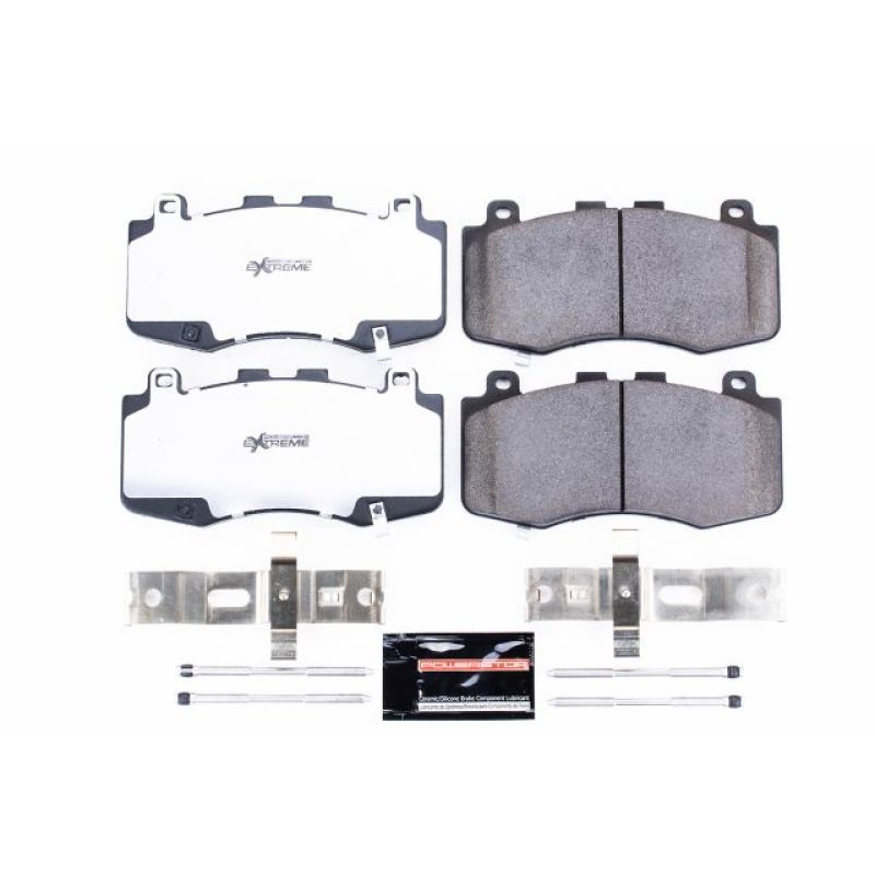 PowerStop - Z36 Truck and SUV Carbon-Fiber Ceramic Brake Pads with Hardware Kit