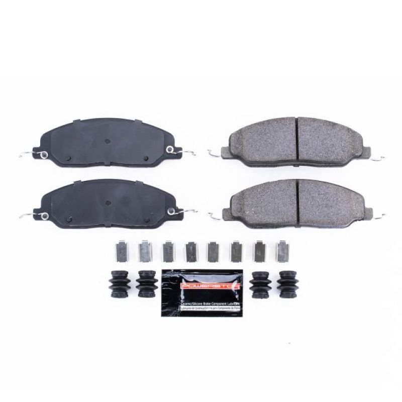 PowerStop - Z23 Daily Driver Carbon-Fiber Ceramic Brake Pads with Hardware Kit