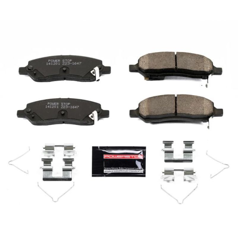 PowerStop - Z23 Daily Driver Carbon-Fiber Ceramic Brake Pads with Hardware Kit