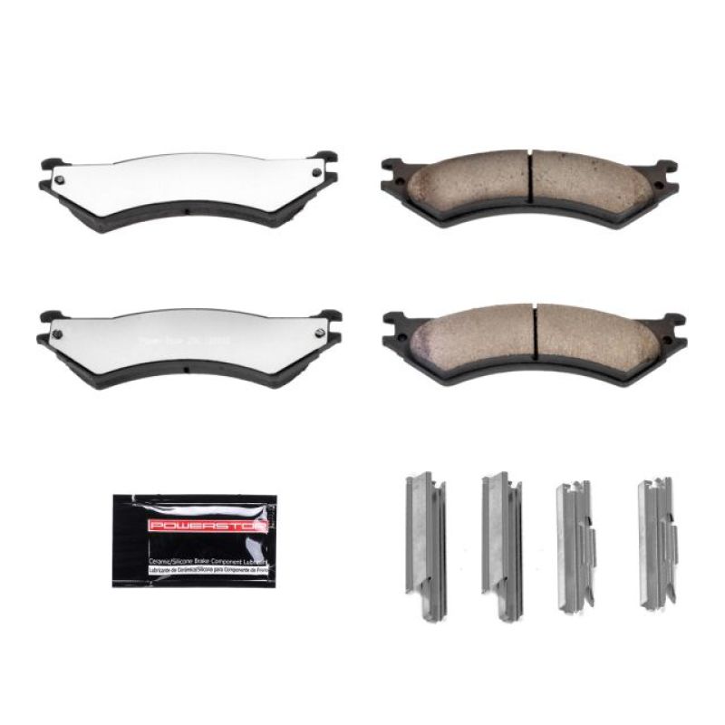 PowerStop - Z36 Truck and SUV Carbon-Fiber Ceramic Brake Pads with Hardware Kit