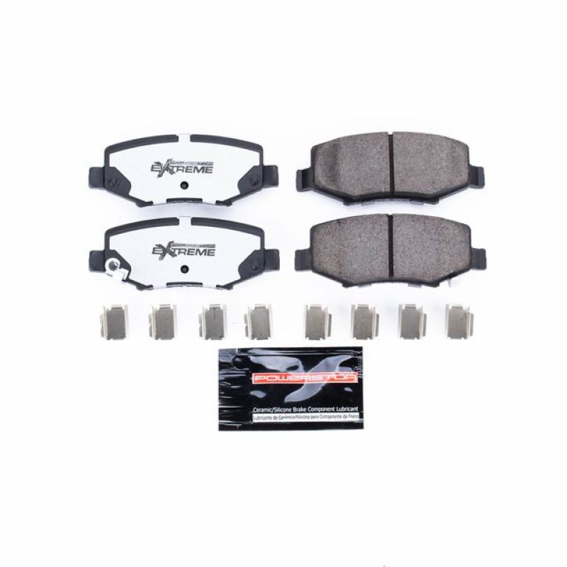 PowerStop - Z36 Truck and SUV Carbon-Fiber Ceramic Brake Pads with Hardware Kit