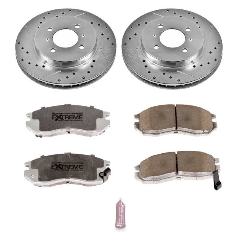 Power Stop 98-02 Mitsubishi Mirage Front Z26 Street Warrior Brake Kit