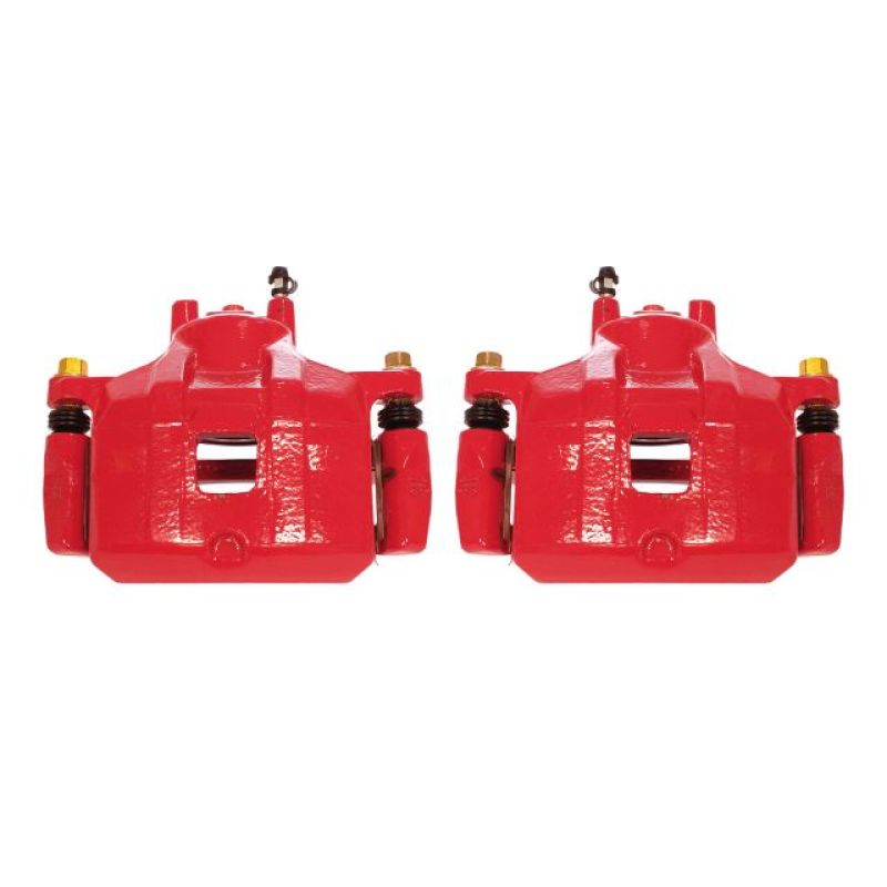 Power Stop 08-17 Mitsubishi Lancer Front Red Calipers w/Brackets - Pair