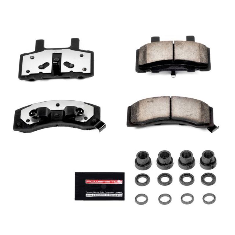 PowerStop - Z36 Truck and SUV Carbon-Fiber Ceramic Brake Pads with Hardware Kit
