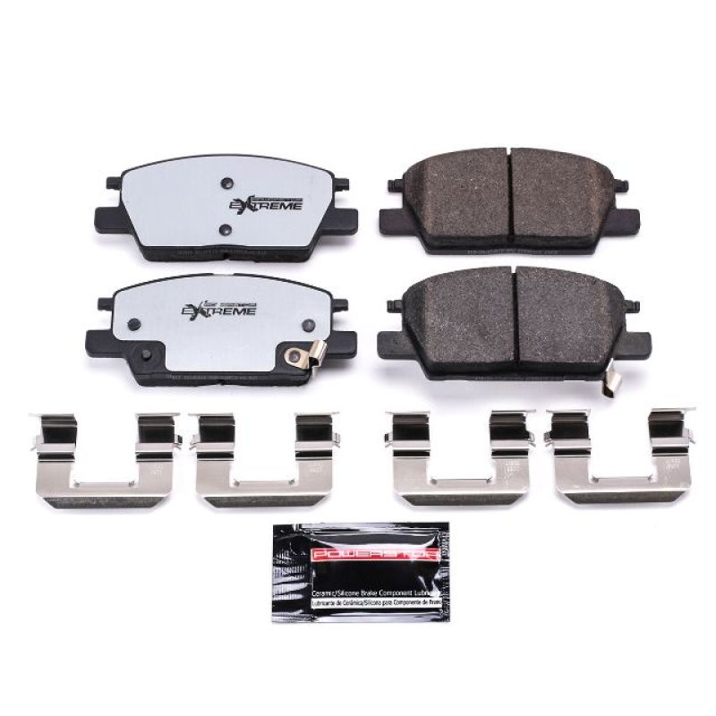 PowerStop - Z36 Truck and SUV Carbon-Fiber Ceramic Brake Pads with Hardware Kit